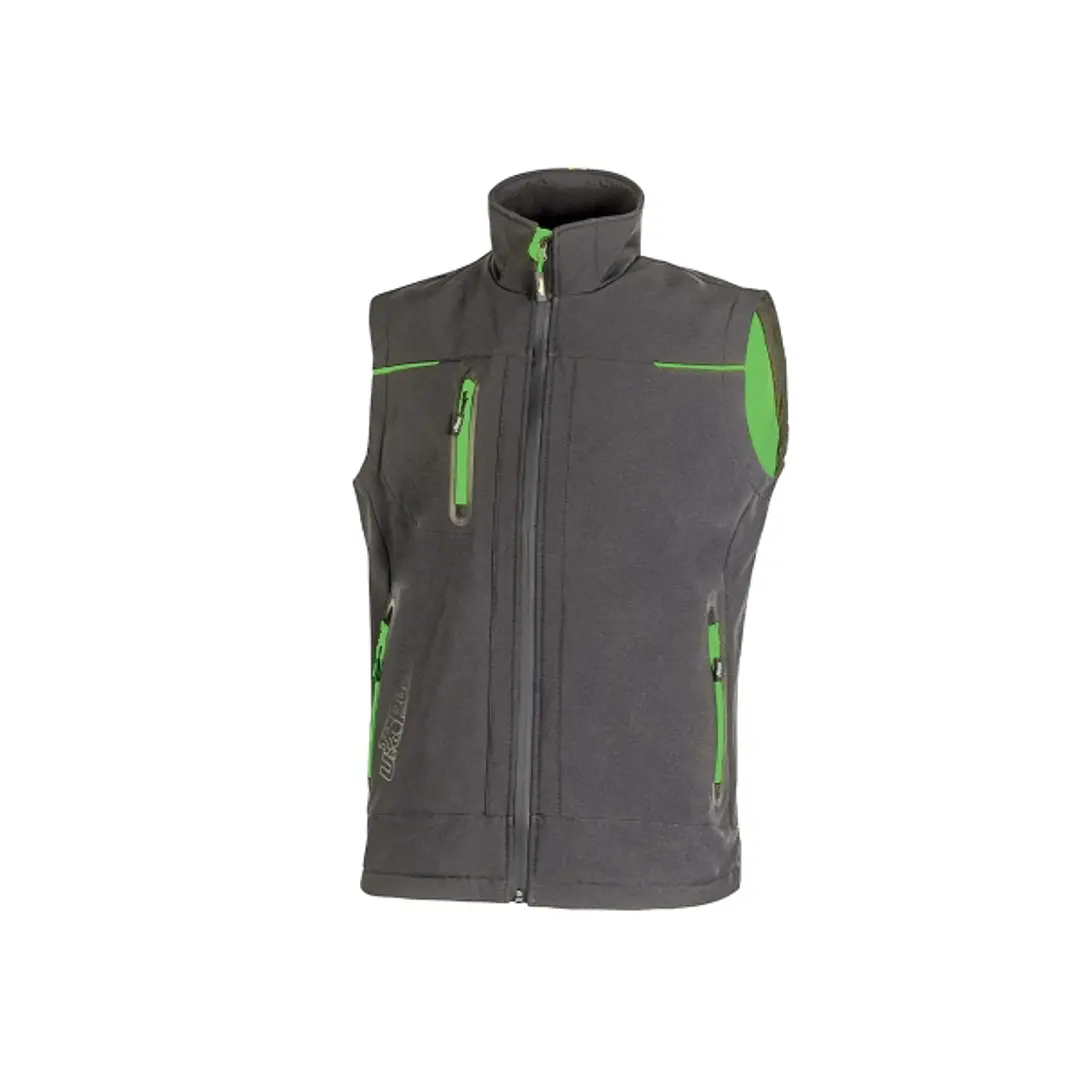 Upower Universe Chaleco Softshell Impermeable - Talla 4XL - Transpirable y Resistente al Viento, Forro Micropolar, Cremallera Impermeable, Bolsillo Fr 1