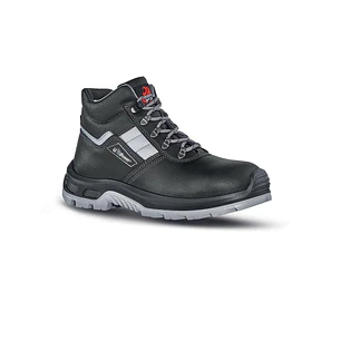 Upower Star RS S Calzado de Seguridad Botines - Talla 39 - Empeine Piel Flor Grana Mina, Hidrofugo, Puntal Composite, Antiperforacion, Antideslizante,
