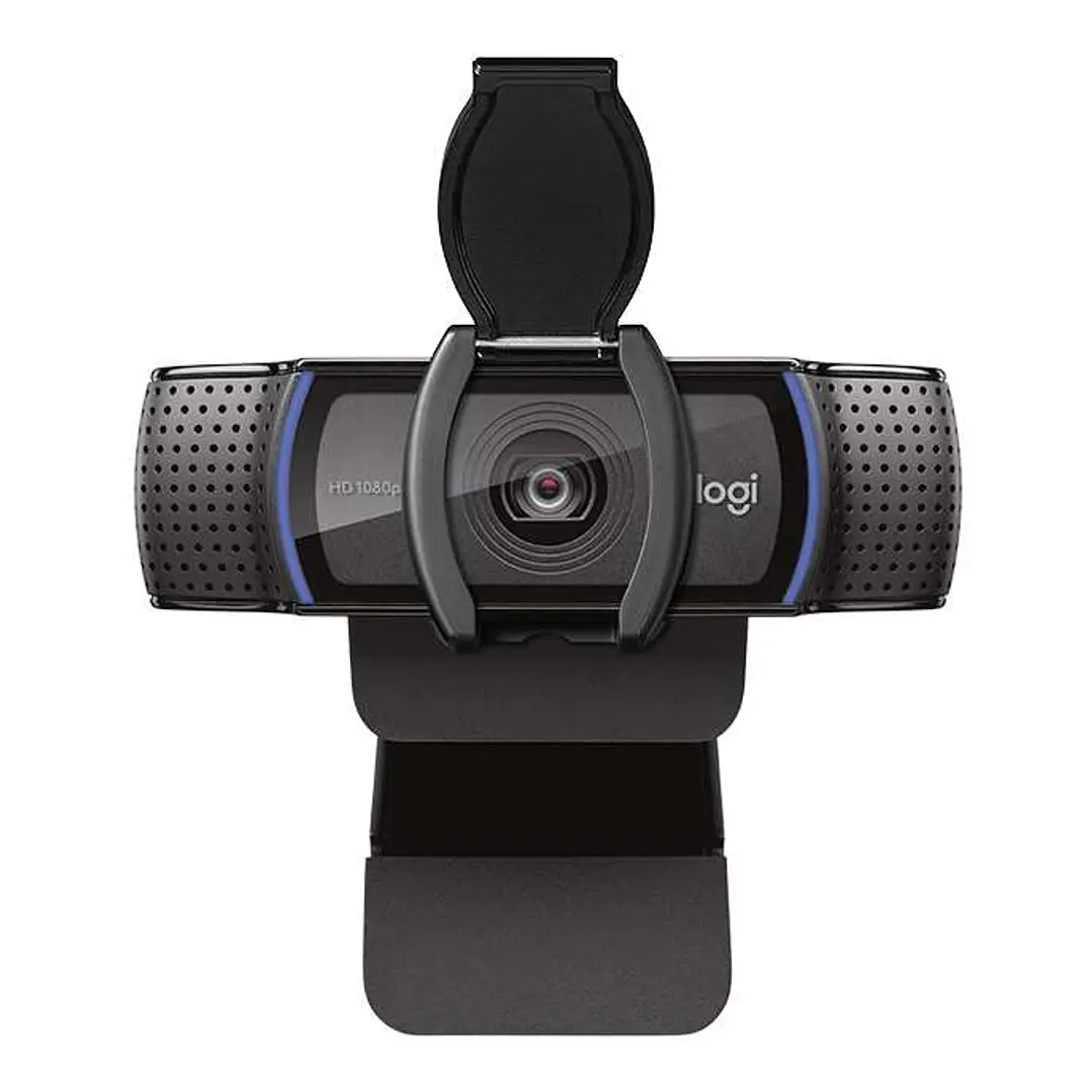 Logitech C920s Webcam HD Pro 1080p - USB 2.0 - Enfoque Automatico - Microfonos Integrados - Tapa de Obturador - Campo Visual de 78º - Cable de 1.50m - 1