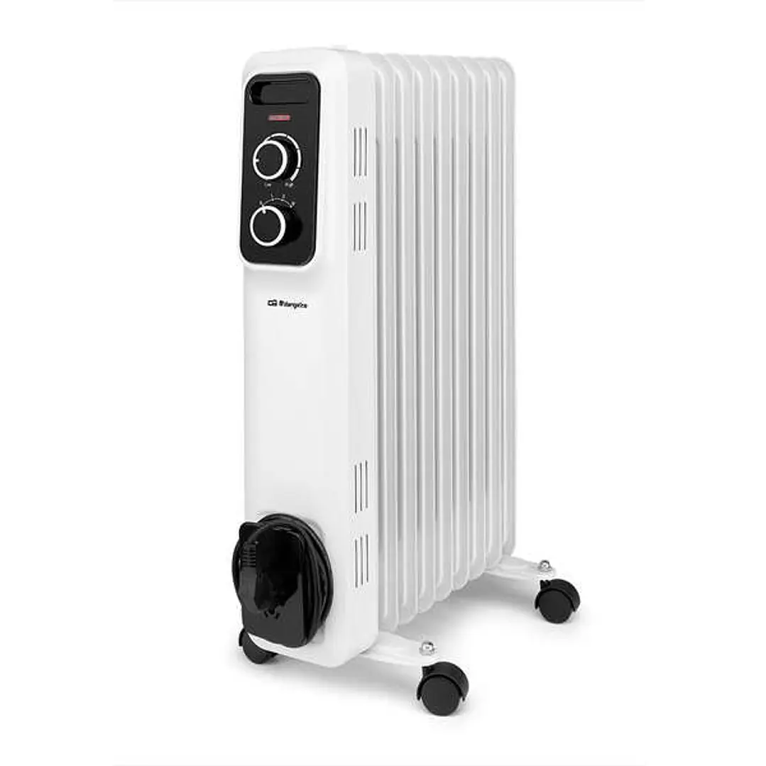 Orbegozo RS 2000 Radiador de Aceite Elegante y Potente - Potencia Maxima 2000W - 9 Elementos Calorificos - Proteccion contra Sobrecalentamiento y Anti 1
