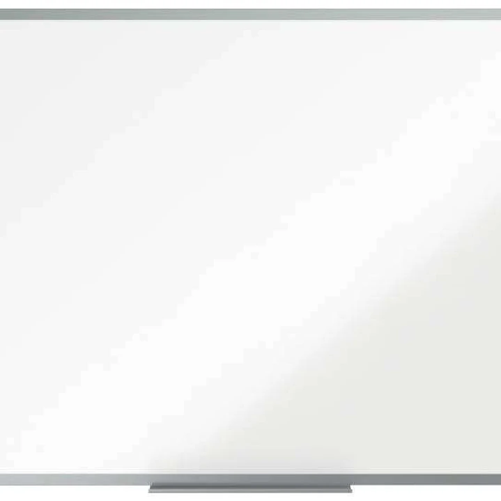 Nobo Essence Pizarra Magnetica de Acero Vitrificado 900x600mm - Montaje en Esquinas - Marco de Aluminio Anodizado - Bandeja para Rotuladores - Color B 1