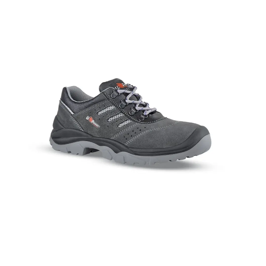Upower Bell S Calzado de Seguridad Bajos - Talla 39 - Empeine Gamuza Ultra Transpirable, Puntal Acero, Antiperforacion, Suela Antideslizante PU/PU, Pr 1