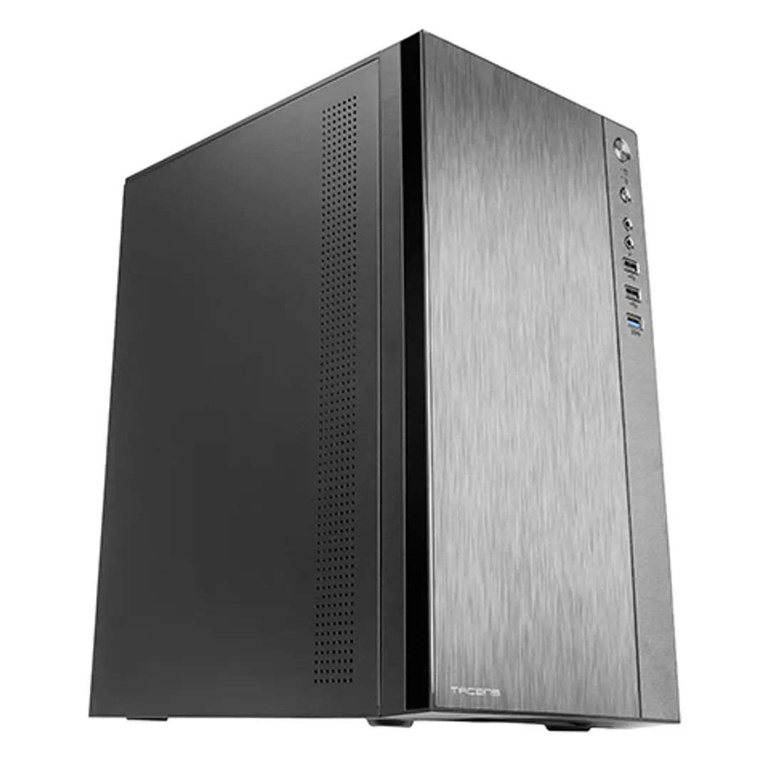 Tacens Anima ACX500 Minitorre - Ventilador Ultrasilencioso de 12cm - Soporte MicroATX/Mini-ITX - Estetica Minimalista y Elegante - 6 Bahias - 300x190x 1