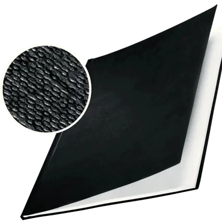 Leitz Pack de 10 Tapas Rigidas Impressbind 14mm - Capacidad de 106-140 Hojas A4 - Encuadernacion de Alta Calidad - Exterior Superficie de Lino Lacada  1