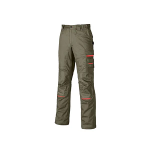 Upower Nimble Pantalon de Trabajo Confortable - Talla 44 - Multiples Bolsillos, Refuerzos Resistentes, Cintura Elastica, Proteccion DPI1, Costuras Tri