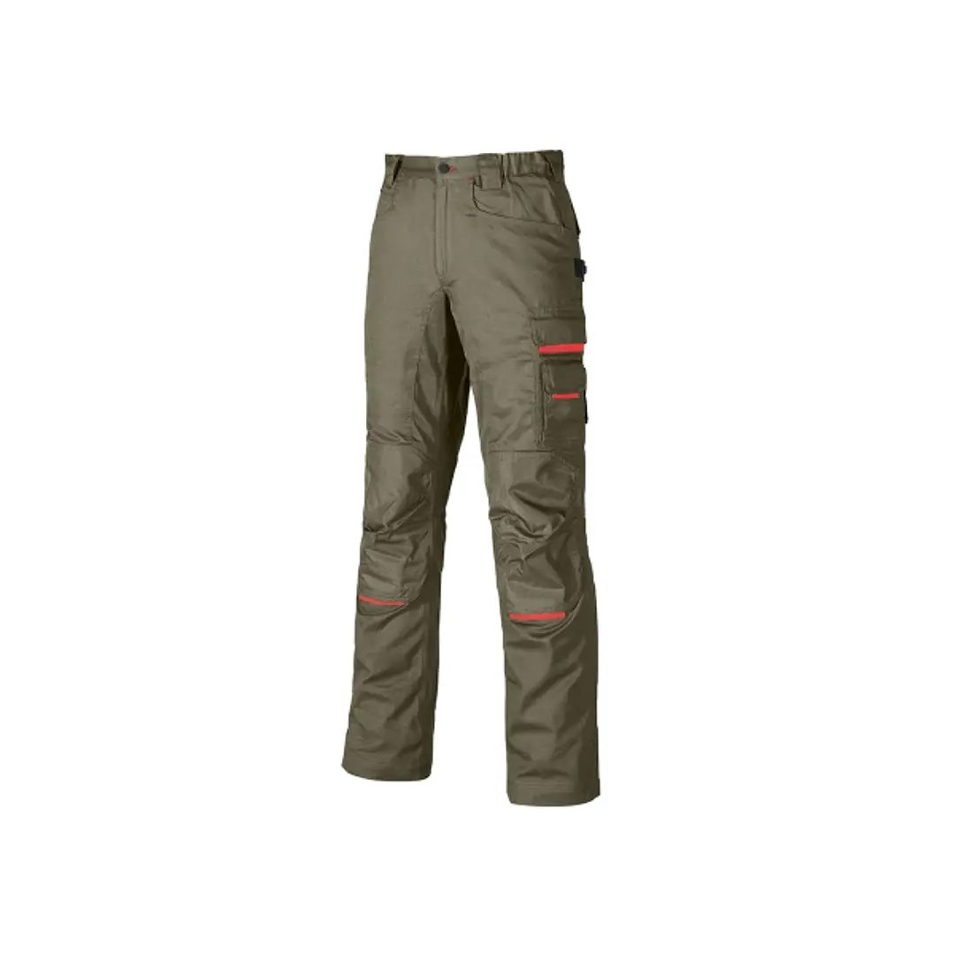 Upower Nimble Pantalon de Trabajo Confortable - Talla 44 - Multiples Bolsillos, Refuerzos Resistentes, Cintura Elastica, Proteccion DPI1, Costuras Tri 1