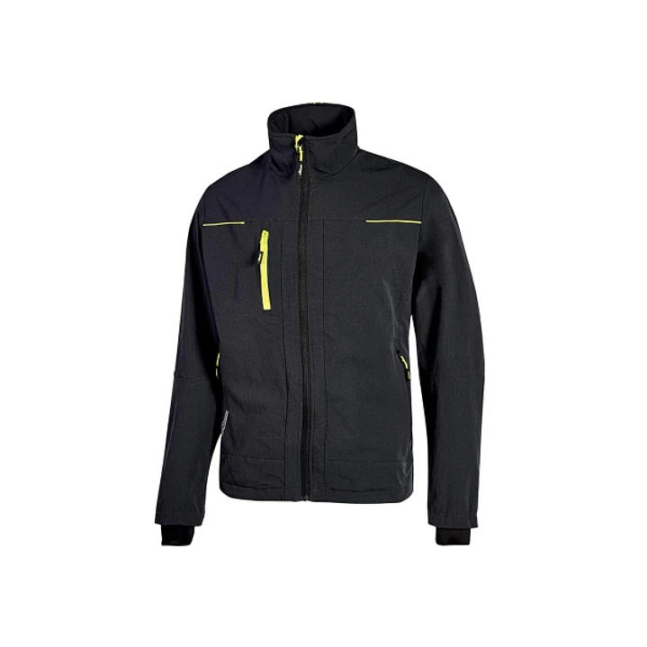 Upower Pluton Lady Chaqueta de Tela Resistente - Talla L - Suave, Repelente al Agua, Transpirable, Secado Rapido, Multiples Bolsillos, Capuchon Retrac 1