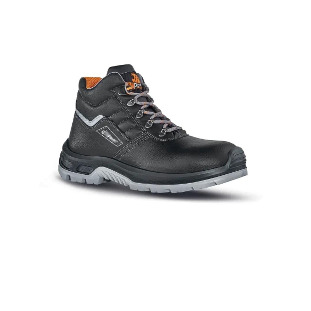 Upower Innovation RS L Botines de Seguridad - Talla 45 - Empeine Piel Grana Mina Hidrofugo, Puntal Composite, Lamina Acero Ergonomica, Suela Antidesli 1