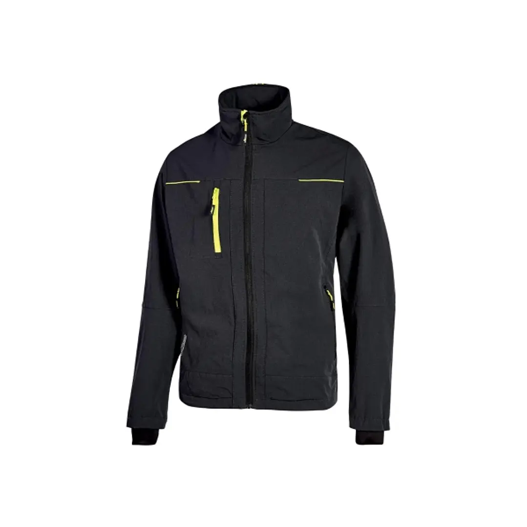 Upower Pluton Chaqueta de Tela Resistente - Talla XL - Repelente al Agua, Transpirable, Secado Rapido, Multiples Bolsillos, Capuchon Retractil, Puños  1