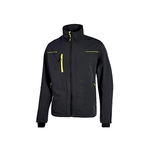 Upower Pluton Chaqueta de Tela Resistente - Talla 3XL - Suave, Repelente al Agua, Transpirable, Secado Rapido, Multiples Bolsillos, Capuchon Retractil