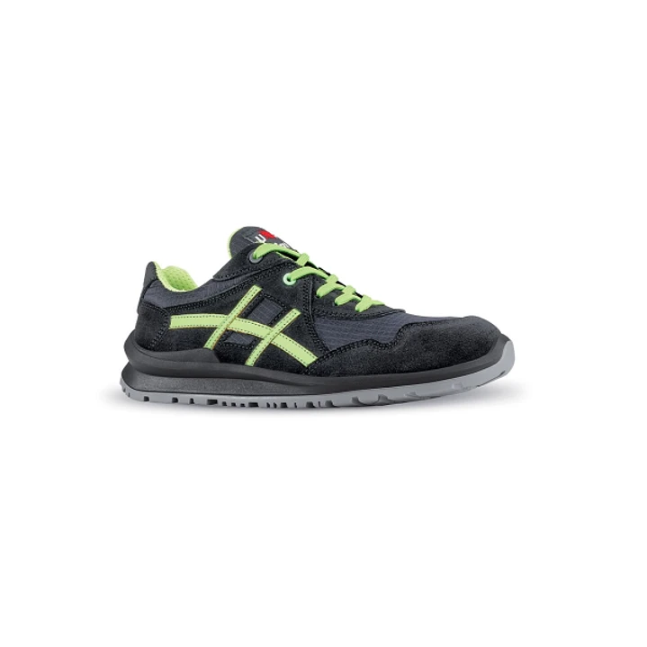 Upower Ayrton S Calzado de Seguridad Bajos - Talla 42 - Empeine de Gamuza, Nylon Ultra Light, Puntal de Aluminio, Anti-Pinchazos, Antideslizantes, Sue 1