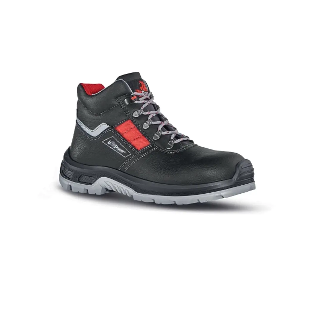 Upower Devastate RS S Botines de Seguridad - Talla 44 - Empeine Piel Flor Hidrofugo, Puntal Composite, Proteccion Antiperforacion, Suela Antideslizant 1