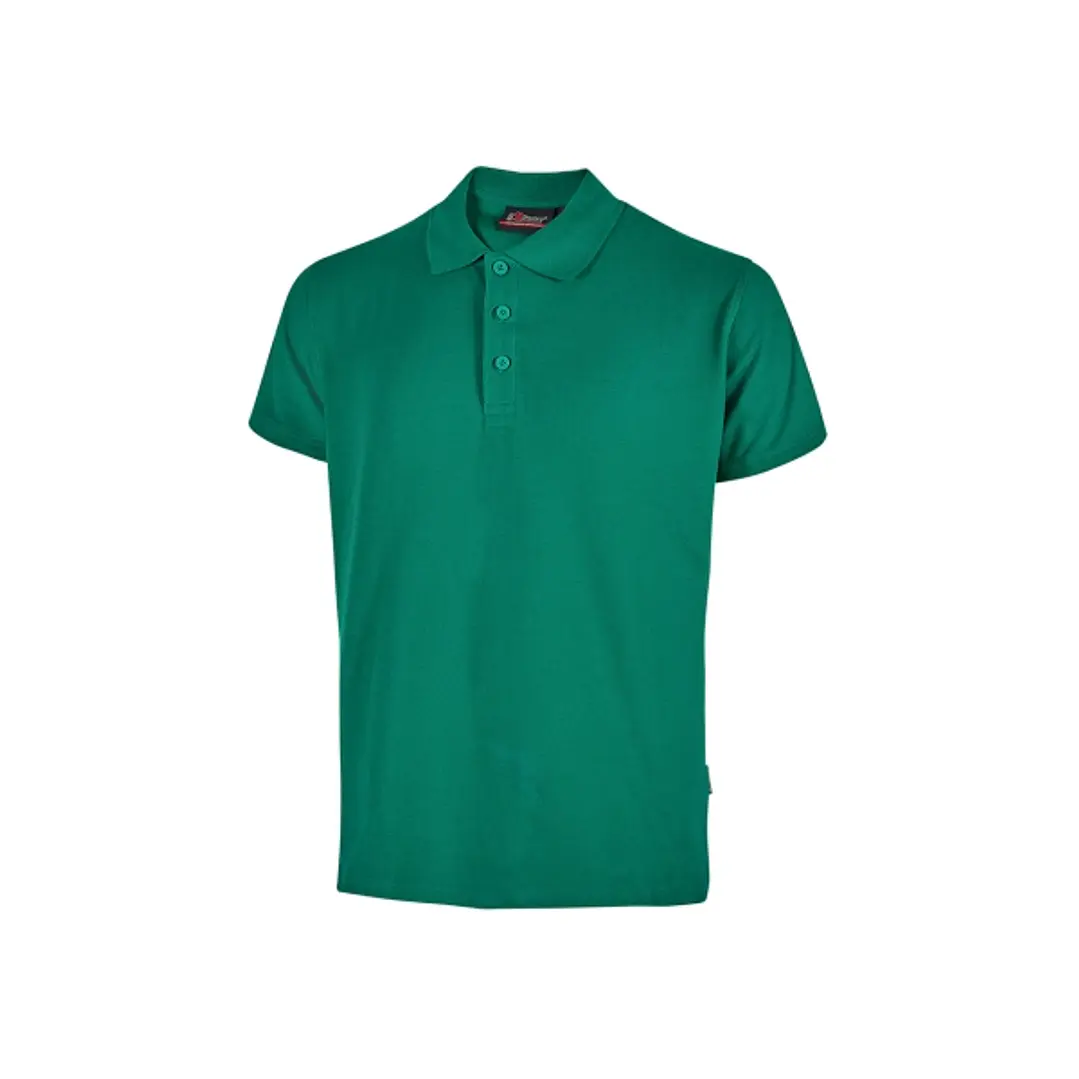 Upower Tonga Polo de Hombre de Algodon Pique - Talla 2XL - Transpirable, Cuello con 3 Botones, Acabados en Canale, Refuerzos en Cuello y Hombros, Prot 1