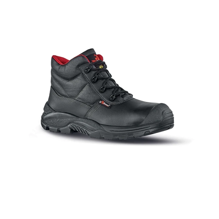 Upower Squirrel S Calzado de Seguridad - Talla 37 - Empeine Piel Flor, Hidrofugo, Puntal AirToe Composite, Antiperforacion, Suela Antideslizante PU/PU 1