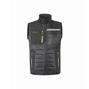 Upower Wall Chaleco de Trabajo con Relleno en Grafeno - Talla 5XL - Termorregulacion Avanzada, Repelente al Agua, Control Bacteriostatico, Multiples B