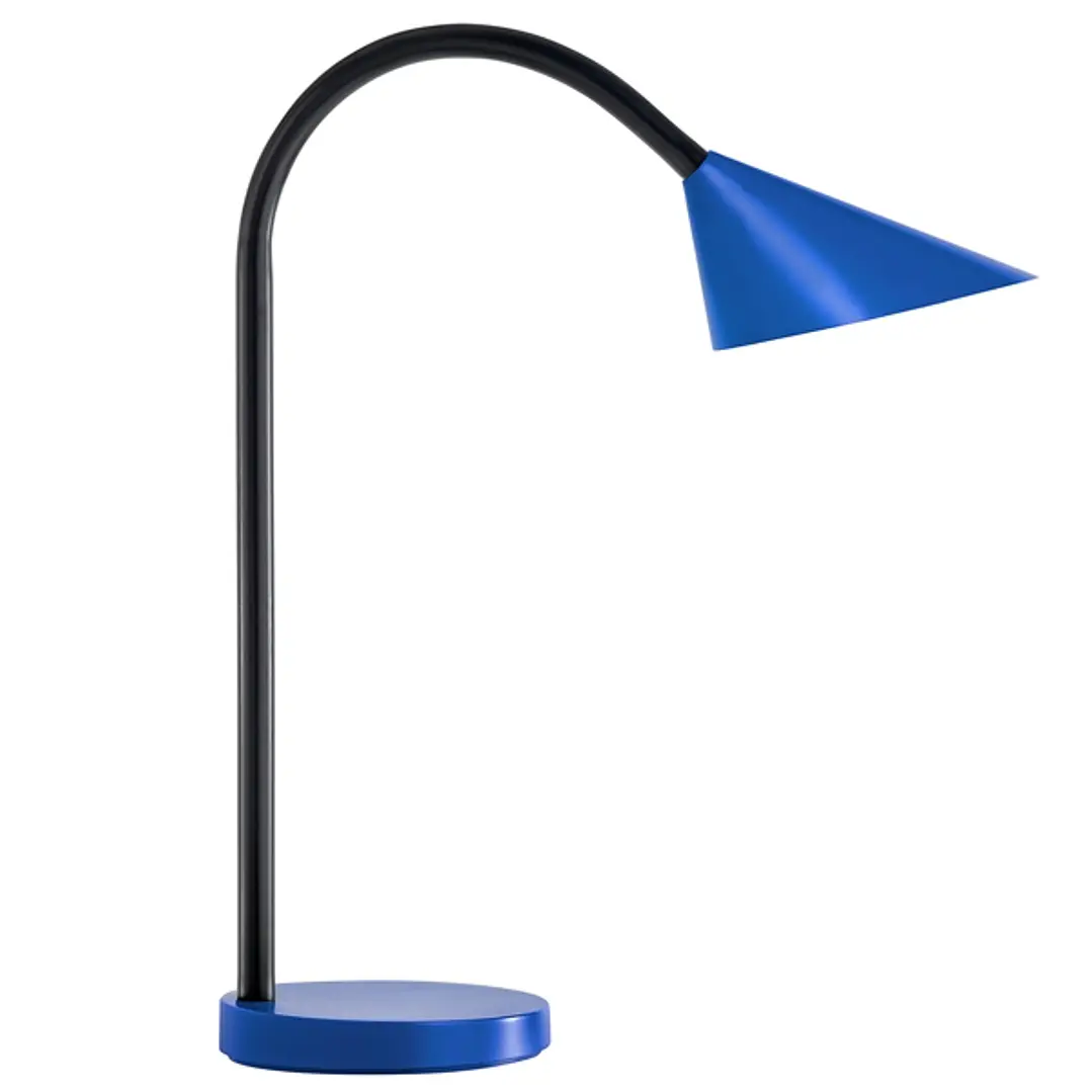 Unilux Lampara de Escritorio LED Sol - Iluminacion LED de Bajo Consumo - Diseño Moderno y Elegante - Ajuste de Intensidad de Luz - Brazo Flexible para 1