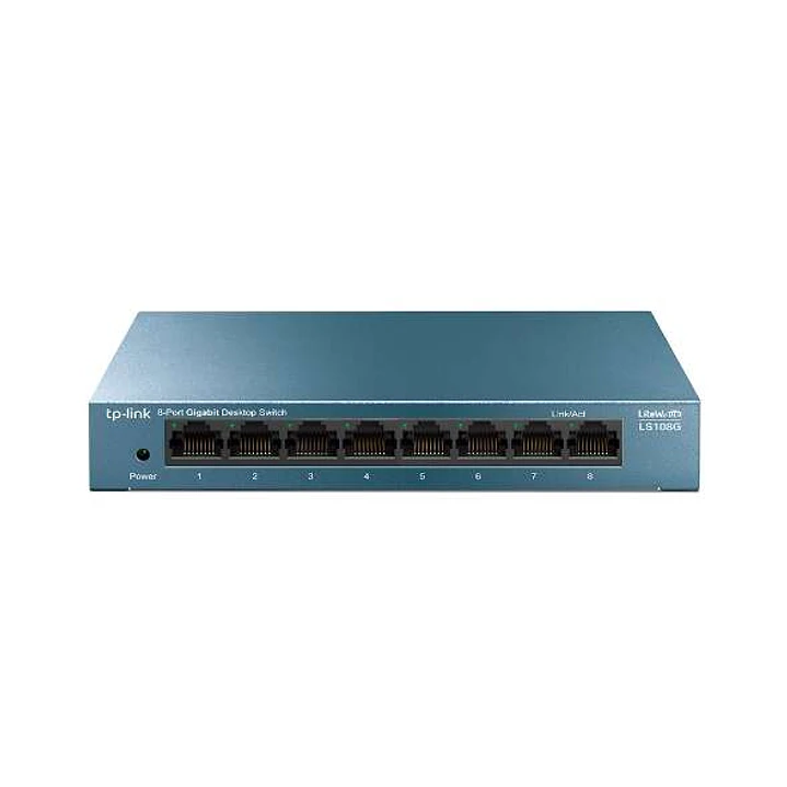 Tp-link Switch Sobremesa 8 Puertos 10/100/1000Mbps - Carcasa de Metal - Tecnologia Verde - Plug & Play - Color Gris 1