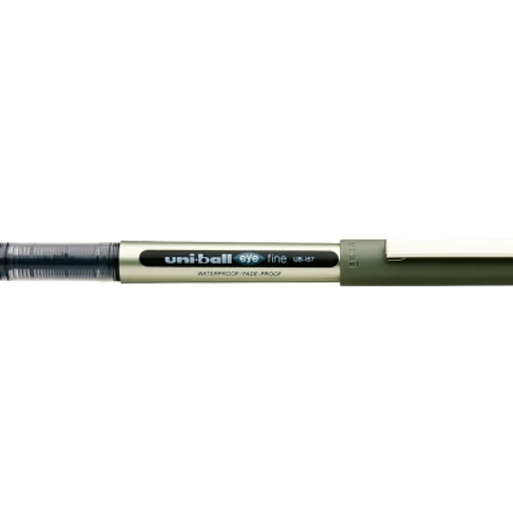 Uni-ball Eye Fine UB-157E Boligrafo de Tinta Liquida - Punta de Bola 0.7mm - Tinta Resistente al Agua y Luz - Sistema de Control de Tinta - Color Negr 1