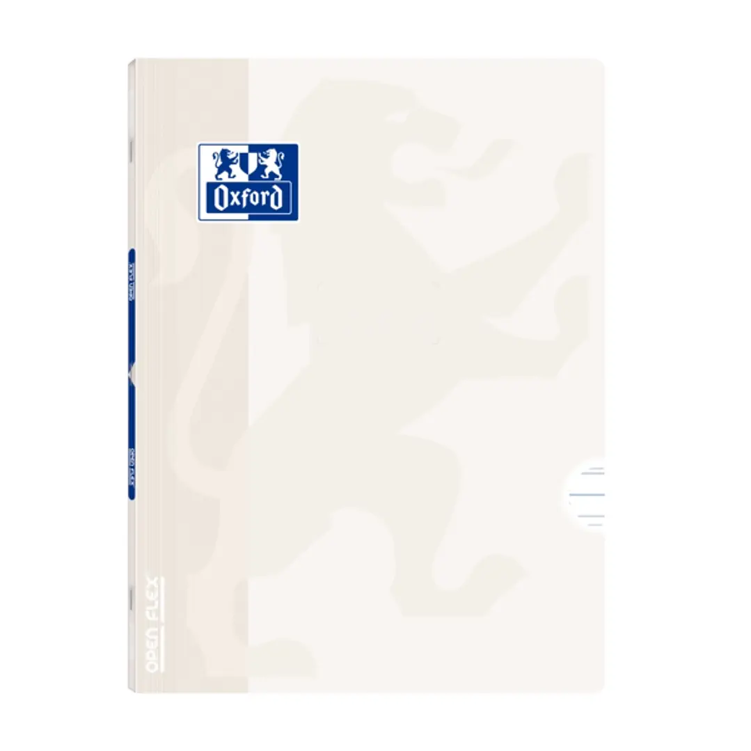 Oxford Libreta Grapada Openflex A4 - Tapa de Plastico Resistente - Grapada para Mayor Durabilidad - Pauta 3.5 con Margen para una Escritura Ordenada - 1