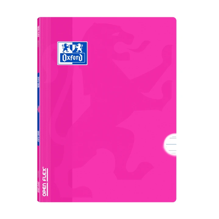 Oxford Libreta Grapada Openflex A4 - Tapa de Plastico Resistente - Grapada para Mayor Durabilidad - Pauta 3.5 con Margen para Ordenar tus Notas - 48 H 1