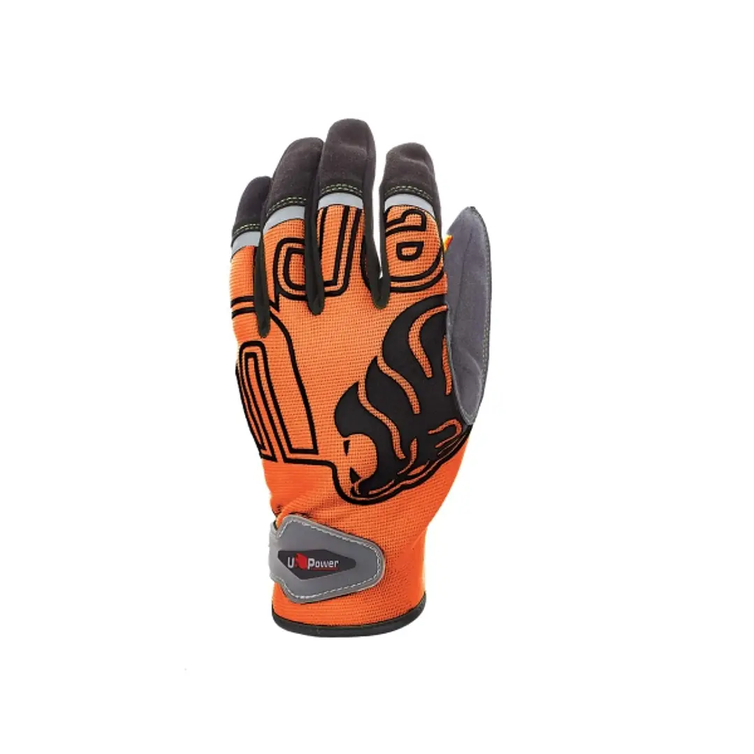 Upower Niko Guantes de Trabajo con Destreza y Flexibilidad - Talla L - Dorso Elastico Transpirable, Palma Resistente, Compatible con Pantallas Tactile 1