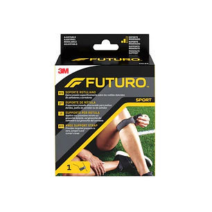 Futuro Rodillera Soporte Rotuliano - Ajustable (31.8 - 44.5cm) - Transpirable - Color Negro
