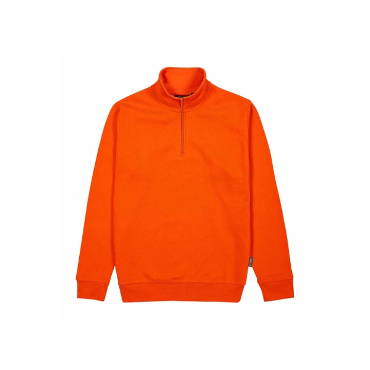 Upower Tautra Sudadera de Trabajo Confortable y Duradera - Talla L - Polialgodon Perchado, Media Cremallera, Cuello Ajustable, Detalles en Canale Elas 1
