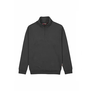 Upower Tautra Sudadera de Trabajo Confortable y Duradera - Talla XL - Polialgodon Perchado, Media Cremallera, Cuello Ajustable, Puños Canale Elastico,