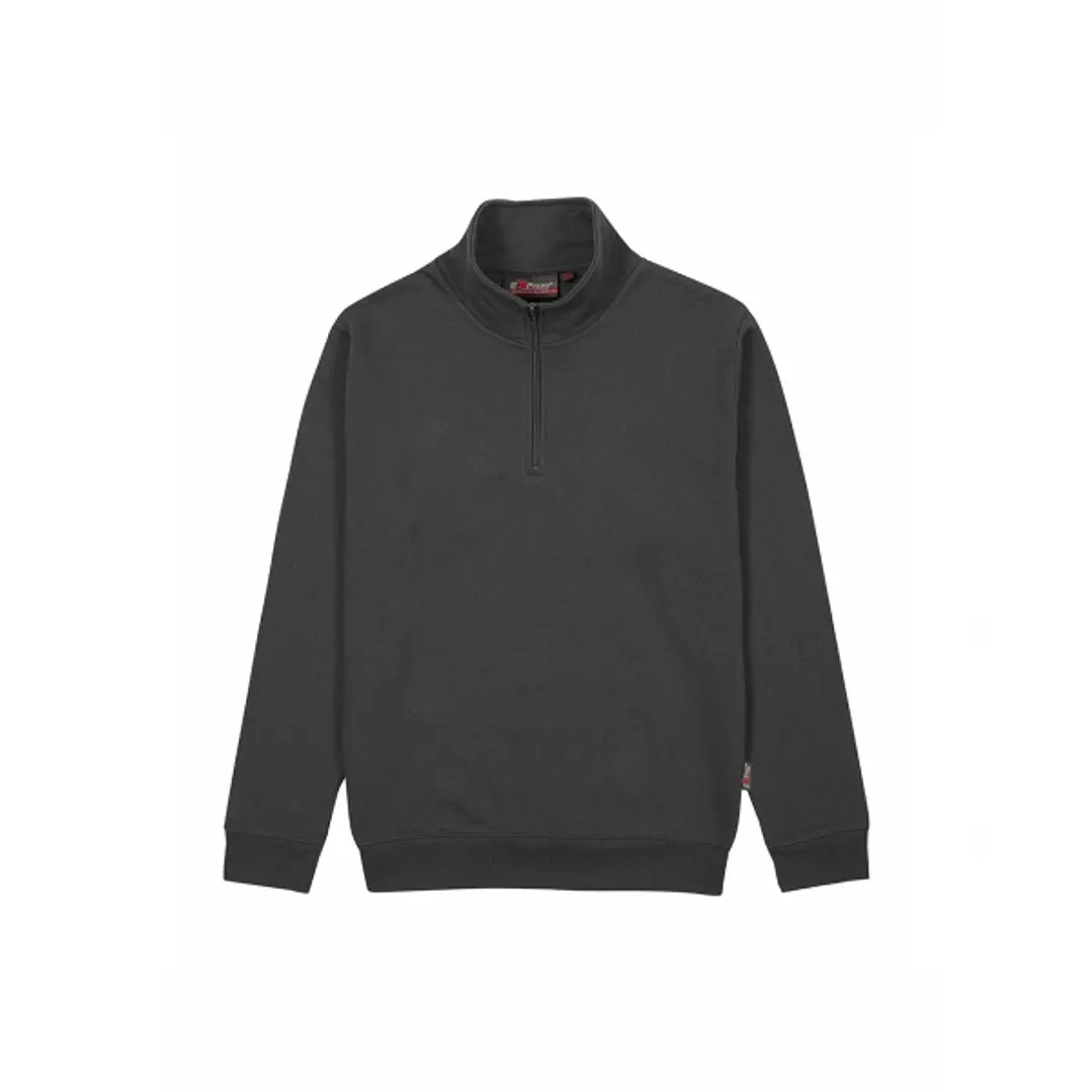 Upower Tautra Sudadera de Trabajo Confortable y Duradera - Talla S - Polialgodon Perchado, Media Cremallera, Cuello Ajustable, Canale Elastico, Protec 1