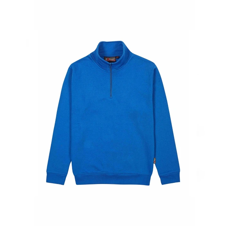 Upower Tautra Sudadera de Trabajo Confortable y Duradera - Talla 5XL - Media Cremallera, Cuello Ajustable, Canale Elastico, Proteccion DPI1 - Color Az 1