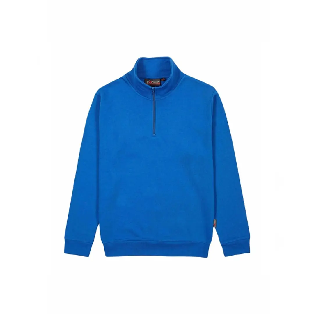 Upower Tautra Sudadera de Trabajo Confortable y Duradera - Talla 2XL - Media Cremallera, Cuello Ajustable, Canale Elastico, Proteccion DPI1 - Color Az 1