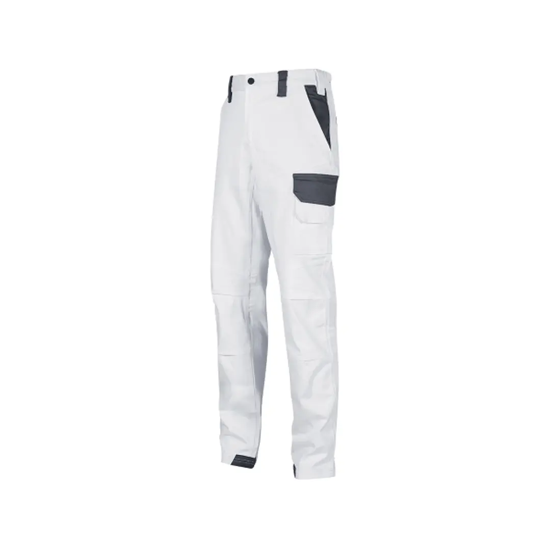 Upower Salonicco Pantalon de Trabajo Resistente - Talla 3XL - Algodon Stretch, Multiples Bolsillos Seguros, Proteccion Lumbar Reforzada, Detalles Refl 1
