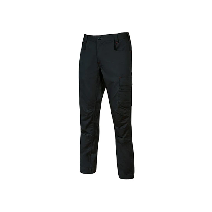 Upower Bravo Top Pantalon CVC Stretch - Talla XL - Bolsillos Multifuncionales, Cierre de Velcro, Martillo en Cintura, Triple Costura, Ajuste Slim-Fit, 1