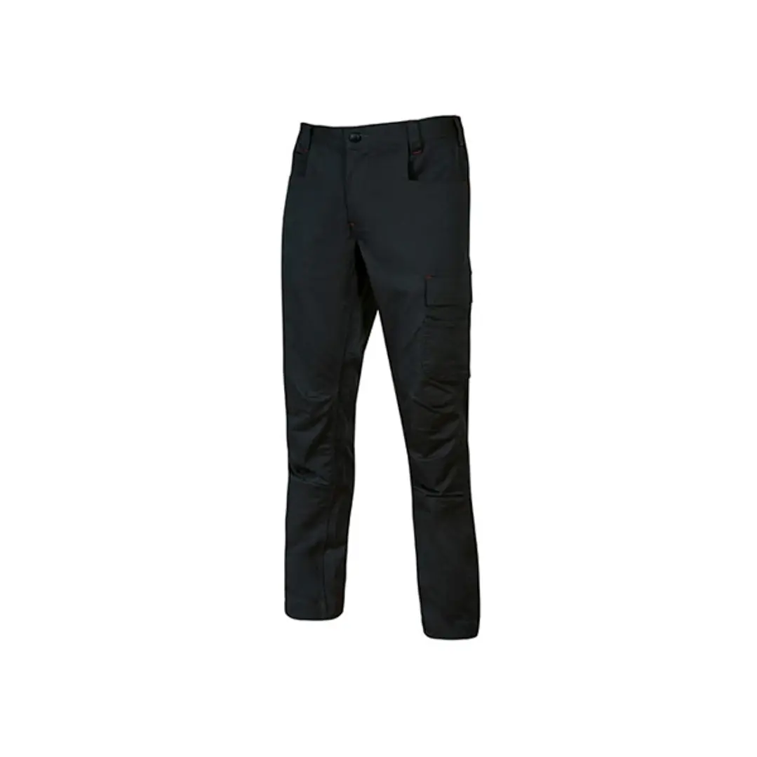 Upower Bravo Top Pantalon CVC Stretch - Talla M - Bolsillos Multifuncionales, Cierre Velcro, Martillo en Cintura, Triple Costura, Ajuste Slim-Fit, Pro 1
