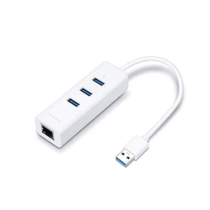 TP-Link UE330 Hub de 3 Puertos USB 3.0 y Adaptador Ethernet Gigabit