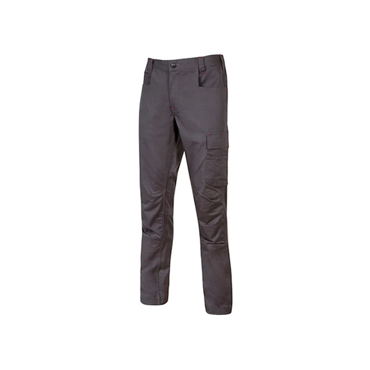 Upower Bravo Top Pantalon CVC Stretch - Talla 3XL - Multiples Bolsillos, Martillo en Cintura, Triple Costura, Ajuste Slim-Fit, Proteccion DPI1 - Color 1