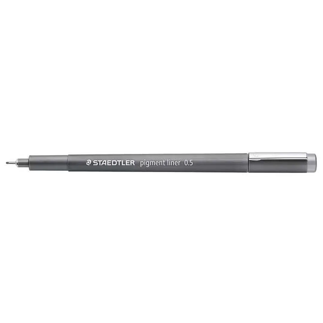 Staedtler Pigment Liner 308 Rotulador Calibrado - Trazo 0.5mm - Secado Rapido - Color Gris 1