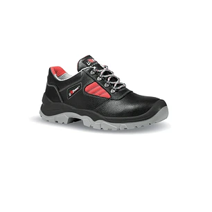 Upower Mauna L Calzado de Seguridad Bajos - Talla 43 - Empeine Cuero Hidrofugo, Puntal Acero, Antiperforacion, Antideslizante, Suela PU/PU, Proteccion