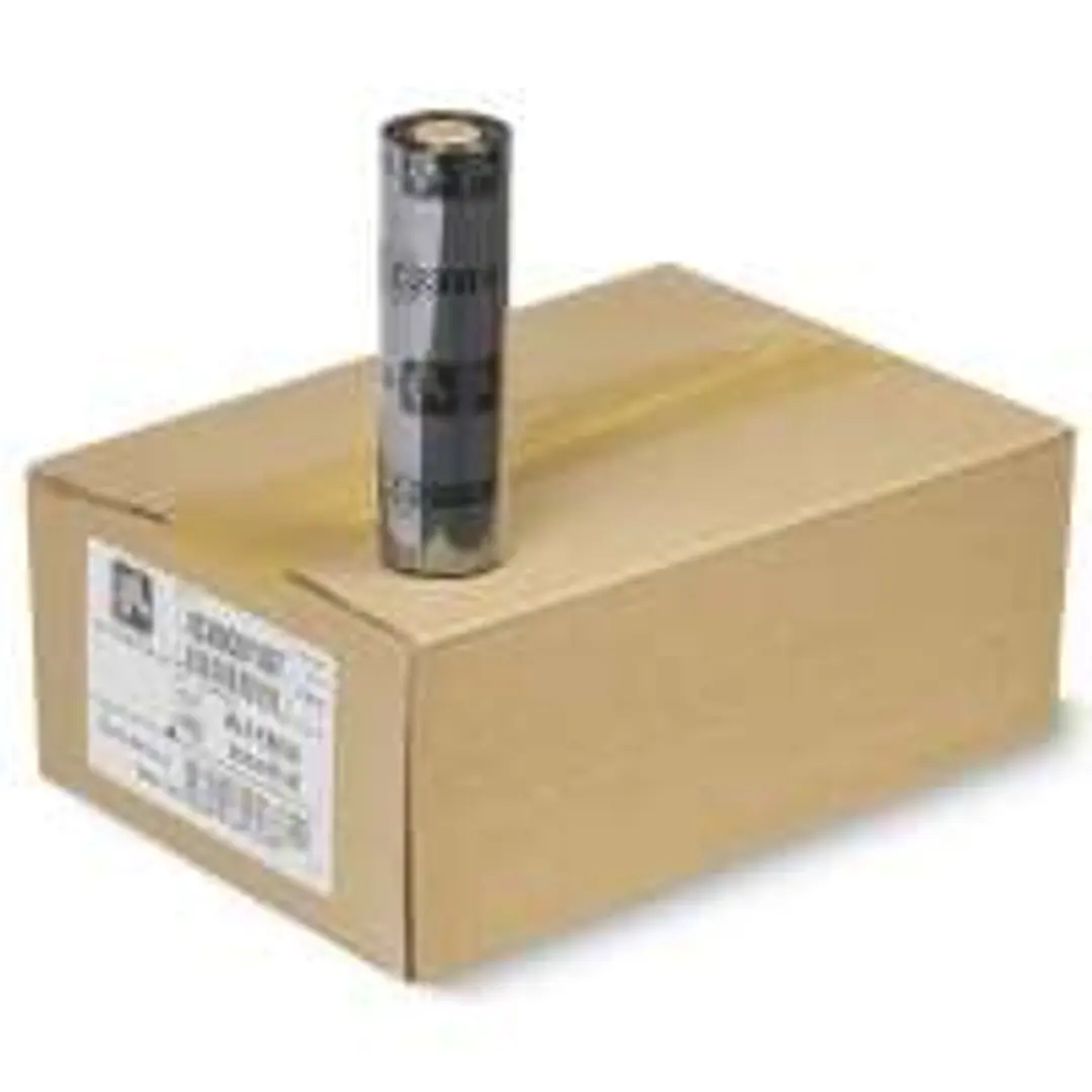 Zebra ZipShip 2300 Pack de 12 Cintas de Transferencia Termica Original - Cintas de Cera - Nucleo 12.7mm, Ancho 110mm, Longitud 74m 1