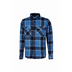 Upower Cedar Camisa de Trabajo Termica - Talla S - Franela a Cuadros, Bolsillos con Botones Perlados, Revestimiento Interno, Proteccion DPI1, Corte Re