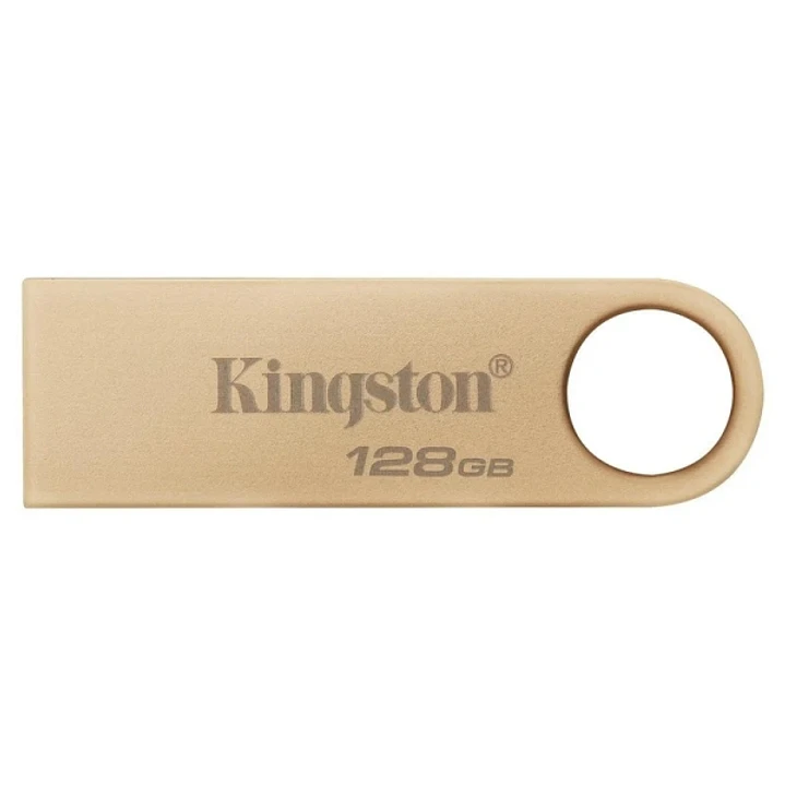 Kingston DataTraveler SE9 G3 Memoria USB-A 3.2 Gen 1 128GB - 220 MB/s en Lectura - Diseño Metalico - Color Oro (Pendrive) 1