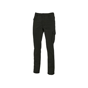 Upower Jam Pantalon Vaquero Elastico - Talla S - Ajuste Slim Fit, 5 Bolsillos, Bolsillo Lateral Grande, Proteccion DPI1 - Color Negro Carbon