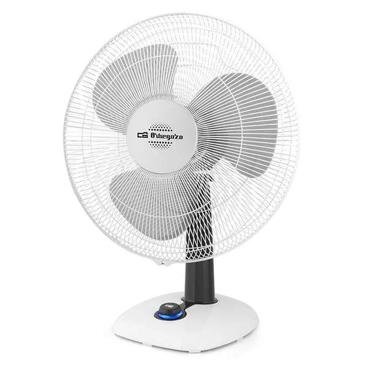 Orbegozo TF 0133 Ventilador de Sobremesa - Potente Flujo de Aire - Funcion Oscilacion e Inclinacion Regulable - 3 Velocidades de Ventilacion - Control 1