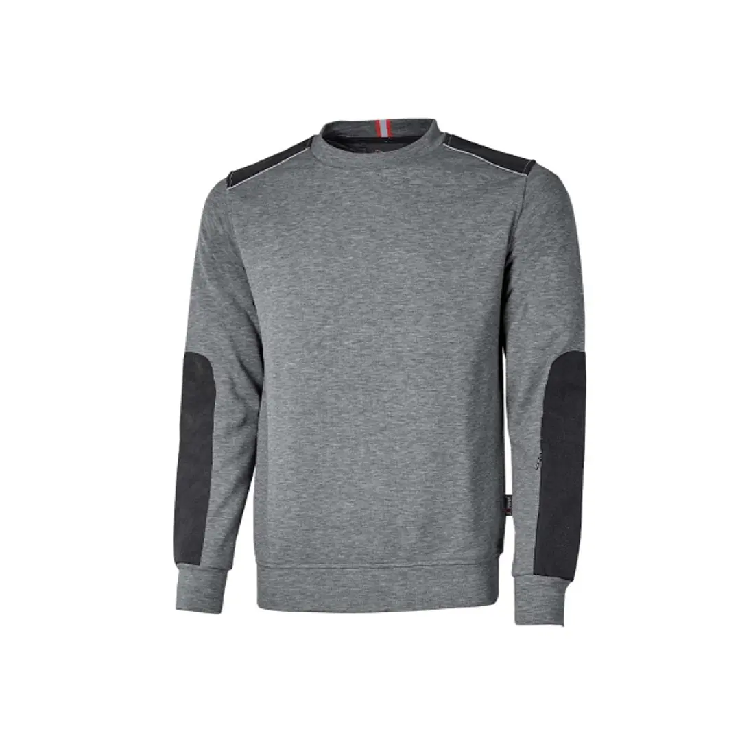 Upower Ryke Sudadera Cepillada Cuello Redondo - Talla XL - Bolsillo Antebrazo, Refuerzos Antidesgaste, Elementos Reflectantes, Proteccion DPI1 - Color 1