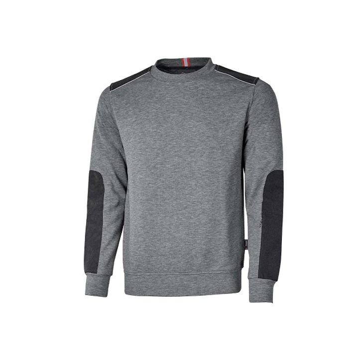 Upower Ryke Sudadera Cepillada Cuello Redondo - Talla S - Bolsillo Antebrazo, Refuerzos Antidesgaste, Elementos Reflectantes, Proteccion DPI1 - Color  1