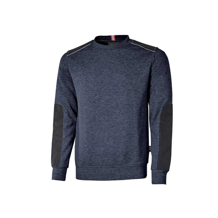 Upower Ryke Sudadera Cepillada Cuello Redondo - Talla XL - Bolsillo Antebrazo, Refuerzos Antidesgaste, Elementos Reflectantes, Proteccion DPI1 - Color 1