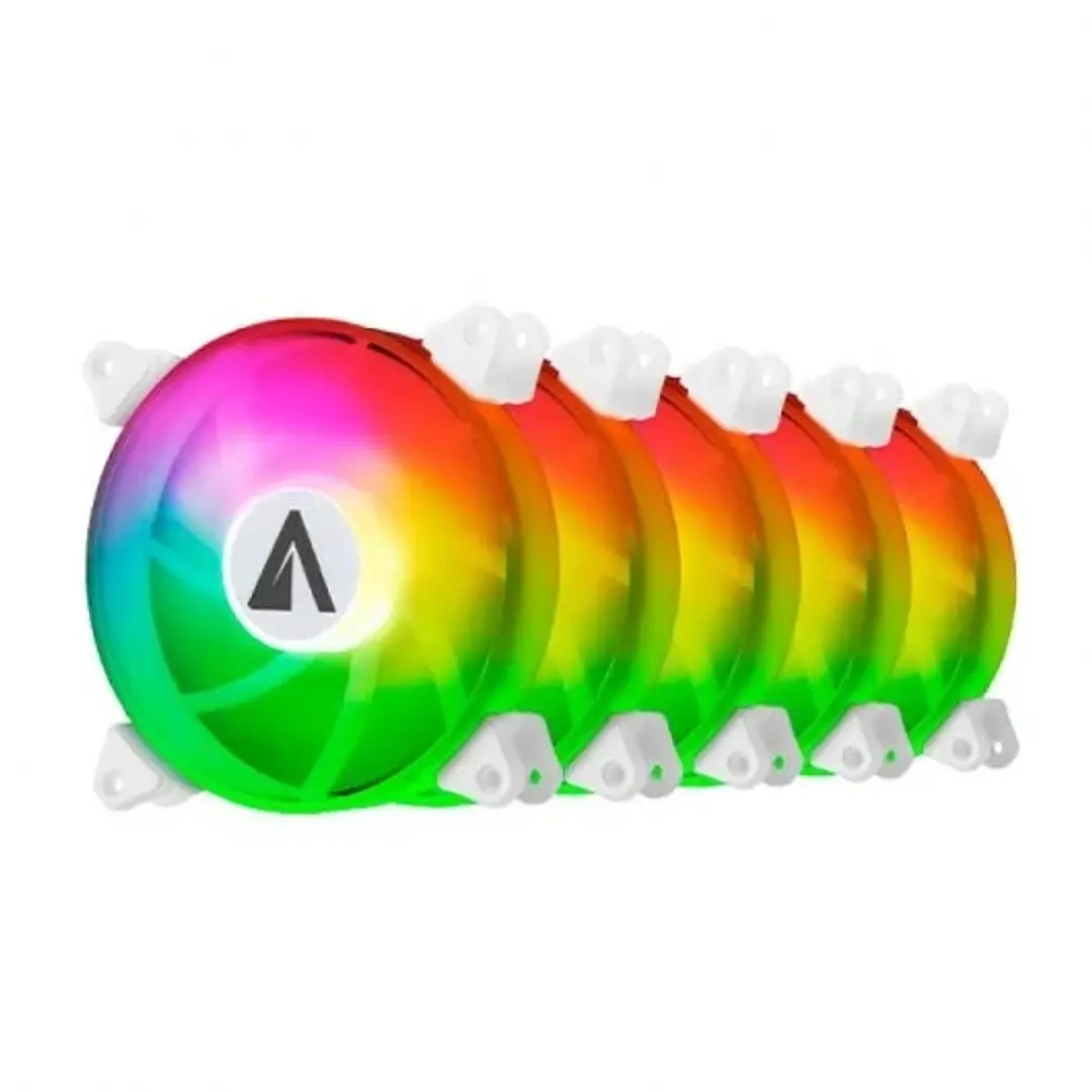 Abysm Gaming Arclight Pack de 5 Ventiladores 120mm con Iluminacion ARGB - Velocidad Max. 1500rpm - Incluye Controlador y Mando a Distancia 1