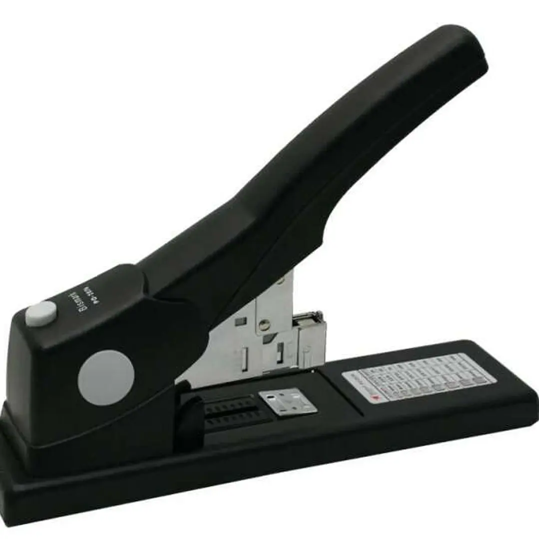 Bismark Grapadora de Gruesos 24mm - Funcion de Grapado en Plano - Capacidad para 200 Hojas - Color Negro 1