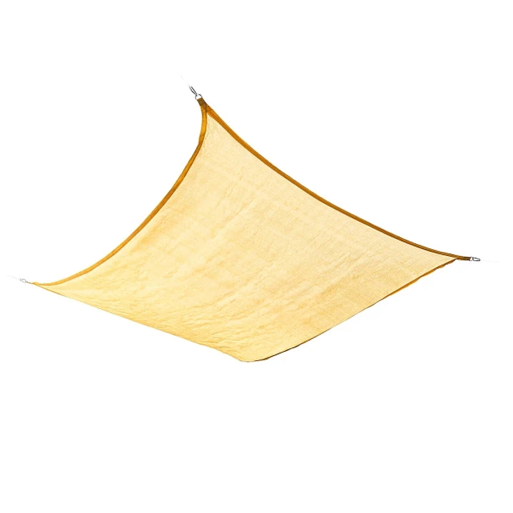 Innovagoods Shazail Toldo Vela Rectangular - Facil Limpieza - Proteccion UV - Transpirable - Incluye Cuerda y 4 Mosquetones - 200x300x0.3cm - Color Be 1