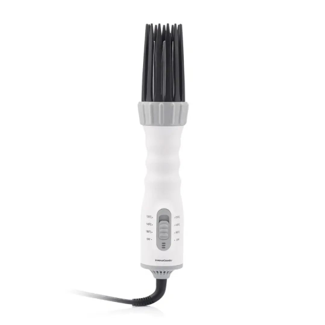 Innovagoods Dryple Cepillo 3 en 1 - Potencia 550W - Cable Giratorio 225cm - Temperatura Regulable - Multifuncion - Revestimiento Ceramico - 6x30cm - C 1